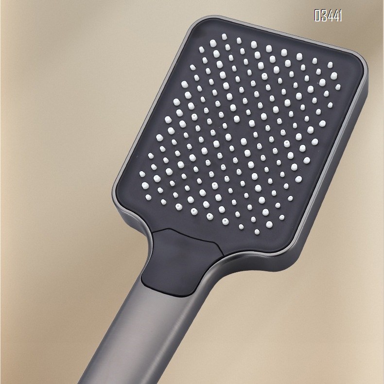 Home use shower head set with Brass smart digital display set of pressure gun grey ash piano key concealed shower device