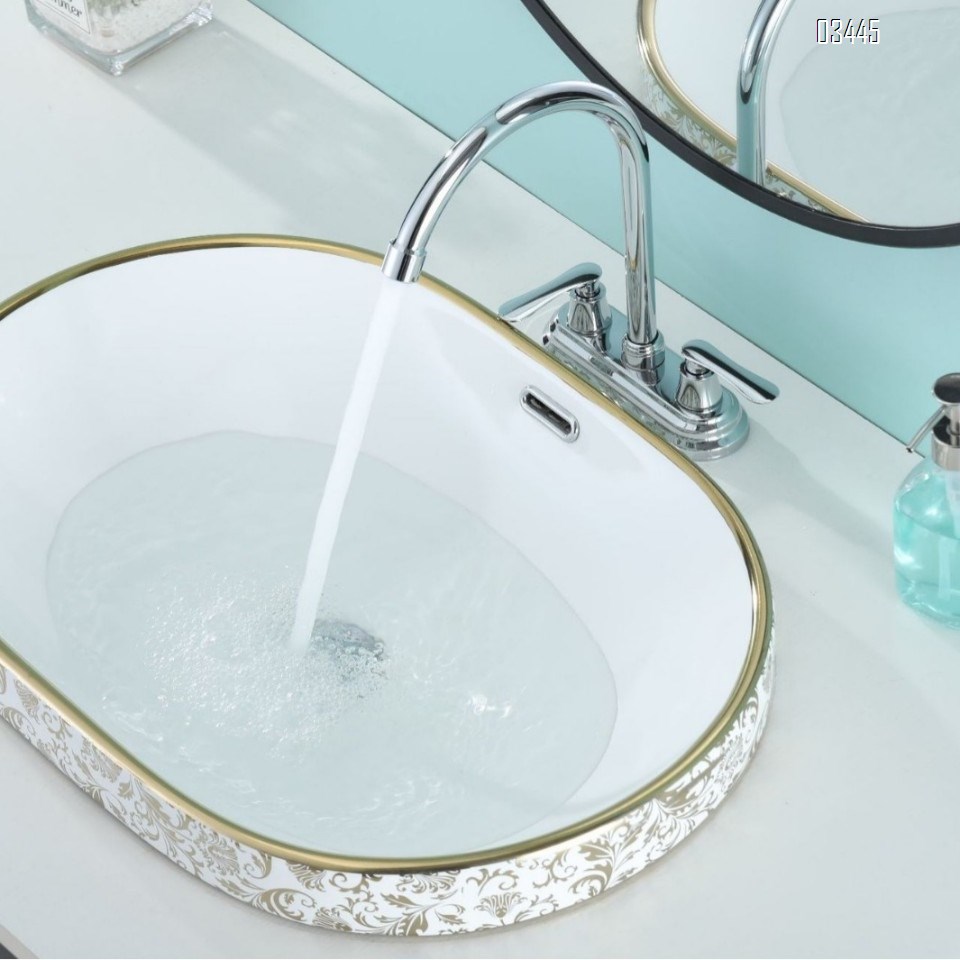 Kitchen Faucet for Sink 3 Holes Dual Handle Kitchen Sink Faucets High Arc 360° Rotating Spout , Without Side Sprayer