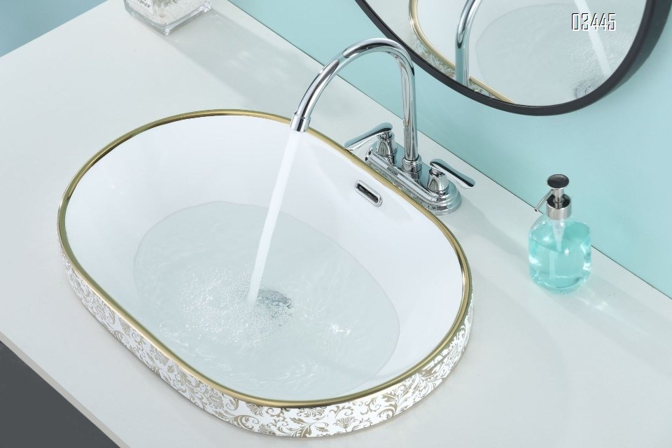 Kitchen Faucet for Sink 3 Holes Dual Handle Kitchen Sink Faucets High Arc 360° Rotating Spout , Without Side Sprayer