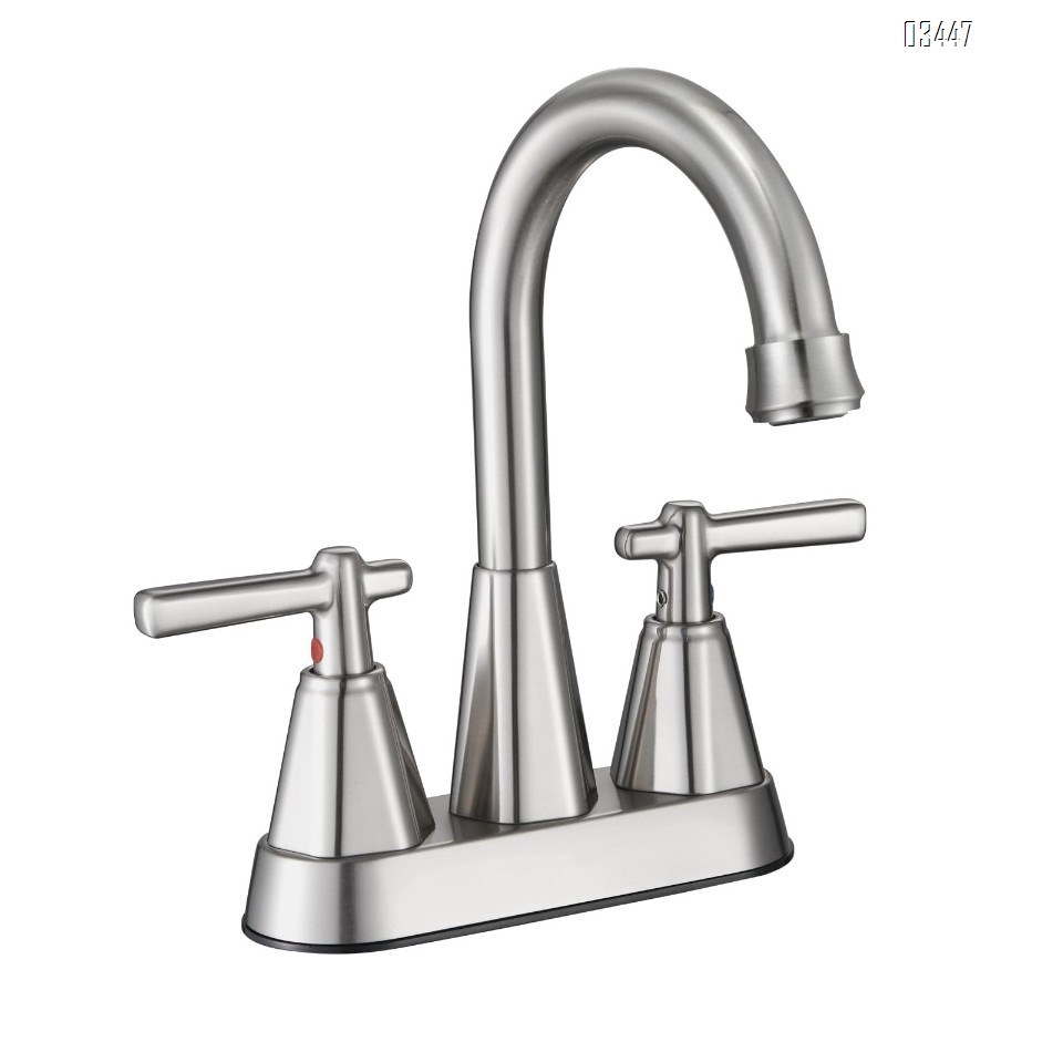 2 Handles Kitchen Faucet for 3 Hole Sink, 8.5 Inch 360° Rotating Spout Kitchen Sink Faucet for Wet Bar Kitchen Bathroom Laundry