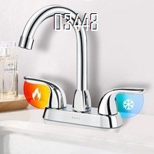 Bathroom Faucets with Pop up Drain , Lead-Free Stainless Steel 2 Handle Centerset Faucet for Vanity, RV