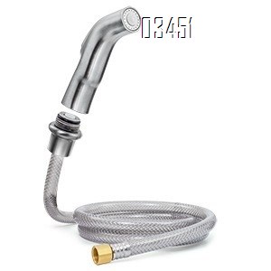 Dual Handle Kitchen Faucet with Side Spray Stainless Steel 360° Rotatable 3 or 4 Hole RV Faucet for Kitchen Sink