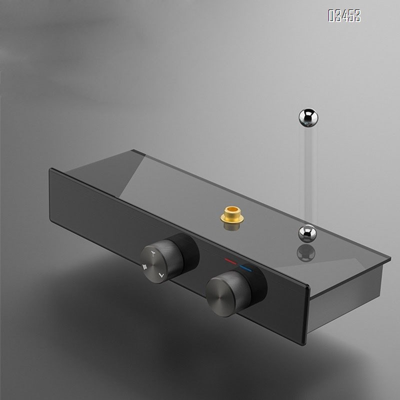 Light luxury shower head set for home bathroom gun gray shower head bathroom pressure display rain shower head sprayer