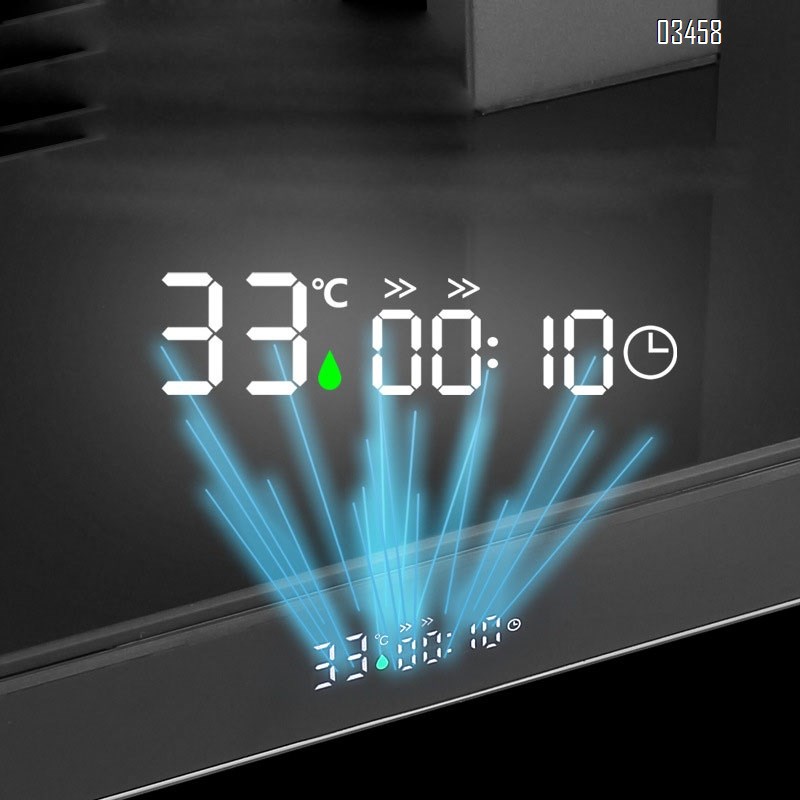 Wall-mounted home shower head set large handle gun gray cold and hot digital display bathroom and toilet accessories complete set of shower