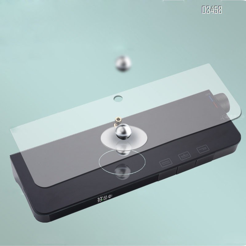 Wall-mounted home shower head set large handle gun gray cold and hot digital display bathroom and toilet accessories complete set of shower