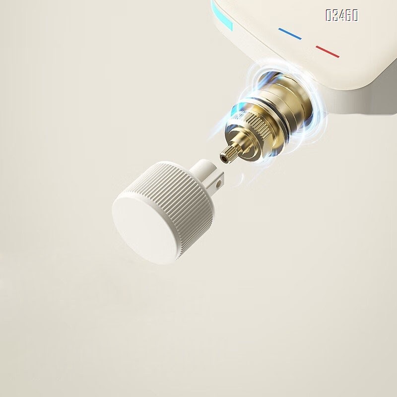 White smart thermostatic shower head set with large panel wall-mounted multi-functional waist spray for home use