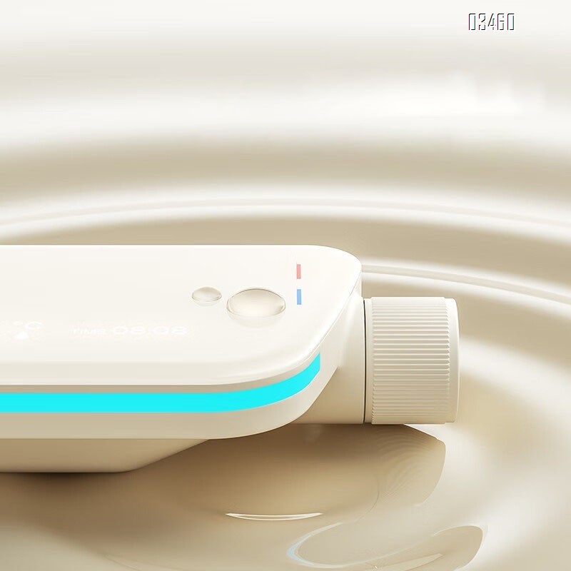 White smart thermostatic shower head set with large panel wall-mounted multi-functional waist spray for home use