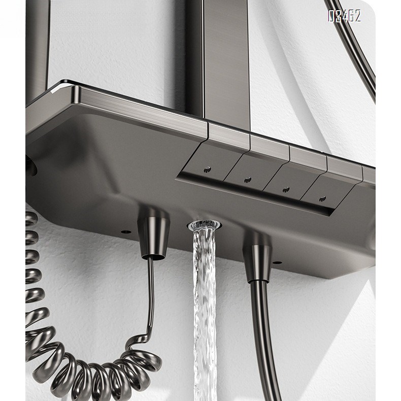 Brass cream white shower head set thermositatic shower head set Pressure spray head set Wall-mounted shower head set