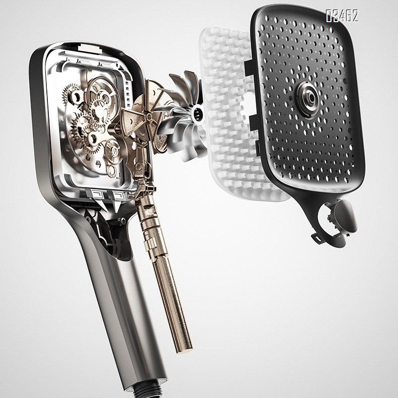 Brass cream white shower head set thermositatic shower head set Pressure spray head set Wall-mounted shower head set