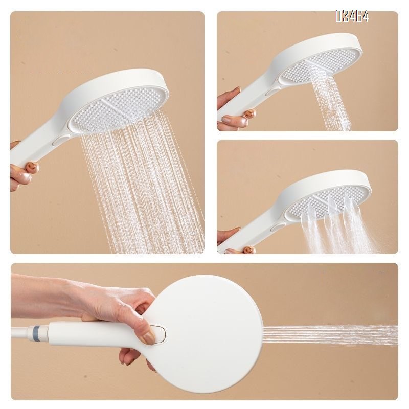 Home use thermostatic shower head set with digital display fine brass gunmetal gray piano-style one-key water outlet shower set