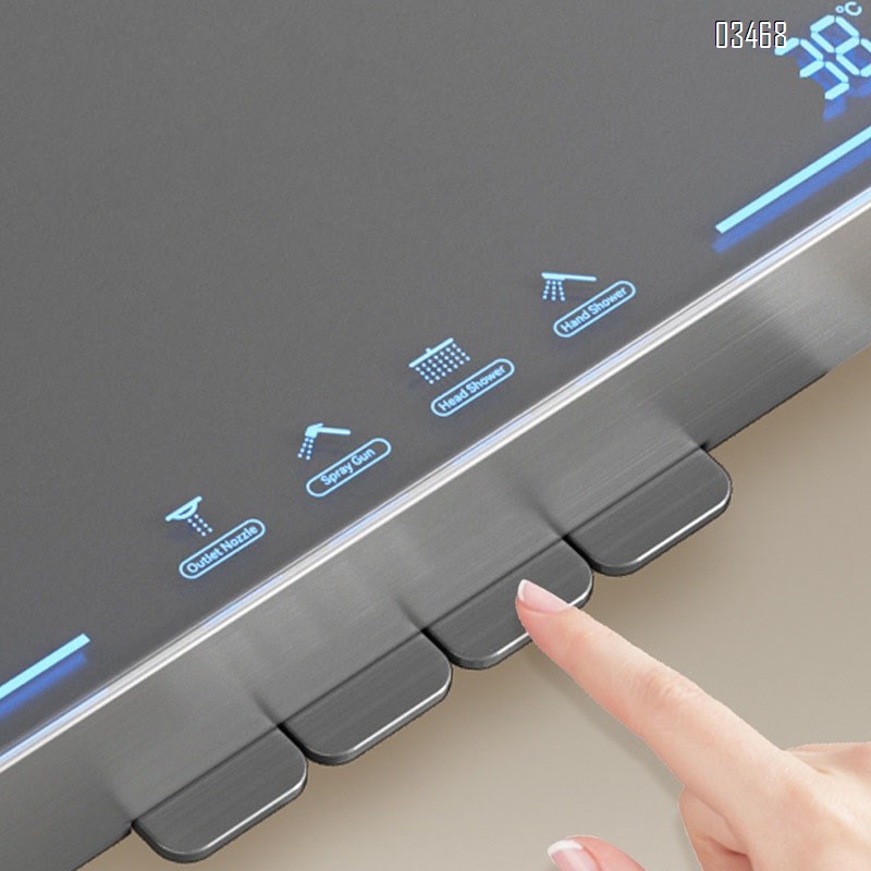 Full Brass gunmetal grey shower faucet set home use cold and hot bathroom faucet grey spray head shower combination