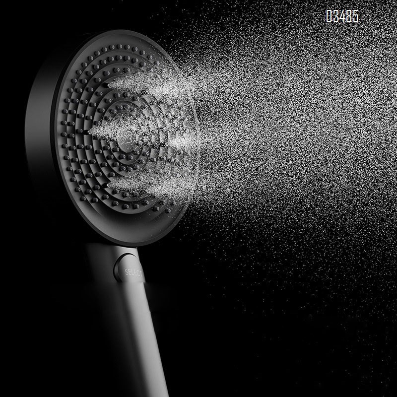 New 3D hydro-massage easy home use no-top spray milk white thermostatic constant temperature digital minimalist shower head set