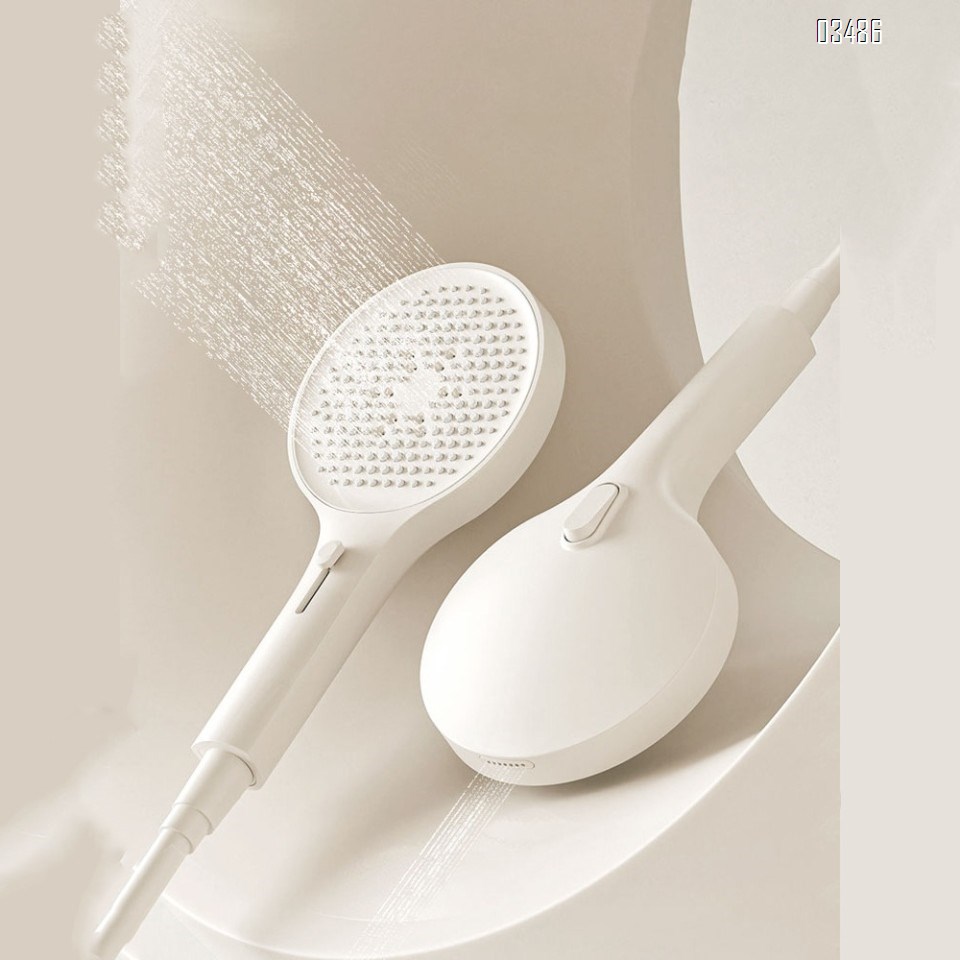 white small apartment without ceiling spray thermostatic simple shower wall waist spray Brass shower head set