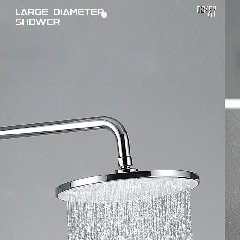 Shower head set with piano keys intelligent temperature control shower set with pressure increase for bathroom rain shower