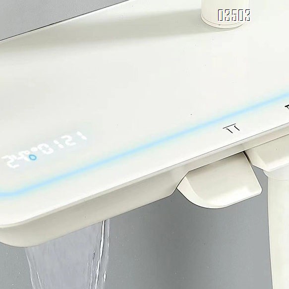 Shower Head Set Ambient Light LED cream Milk White Shower Head Set Shower Head Rain Tap Top Spray