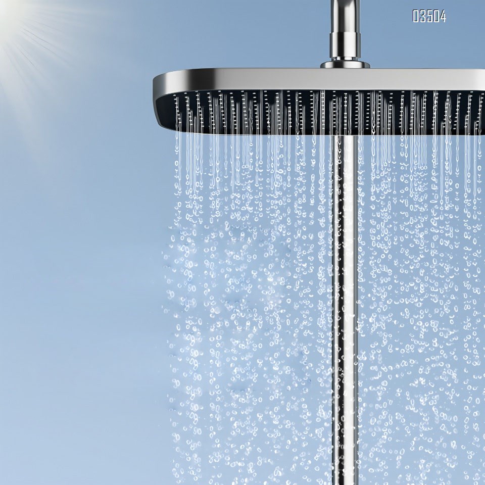 Brass Wall-mounted Shower Head Set Multi-functional Bottom Outlet Faucet Rain Shower Head for Bathroom High-pressure Tap