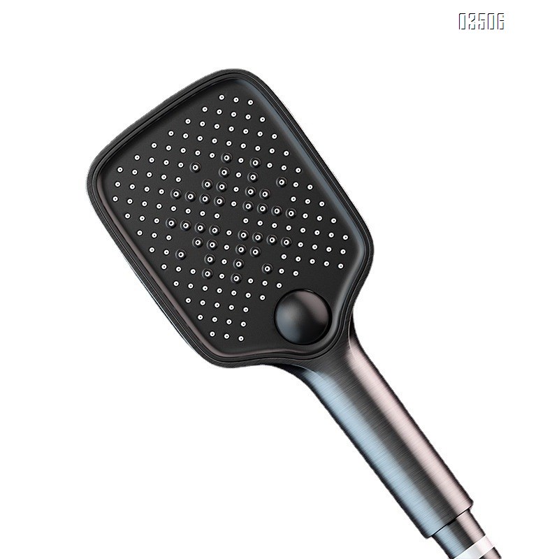 Brass Shower head set with digital display Gun gray cold and hot smart shower set bathroom rain shower Tap