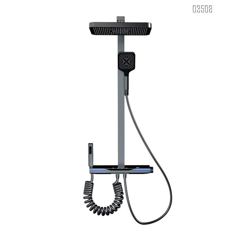 Full Brass home shower set hotel bathroom shower head atmosphere light shower set full set Tap