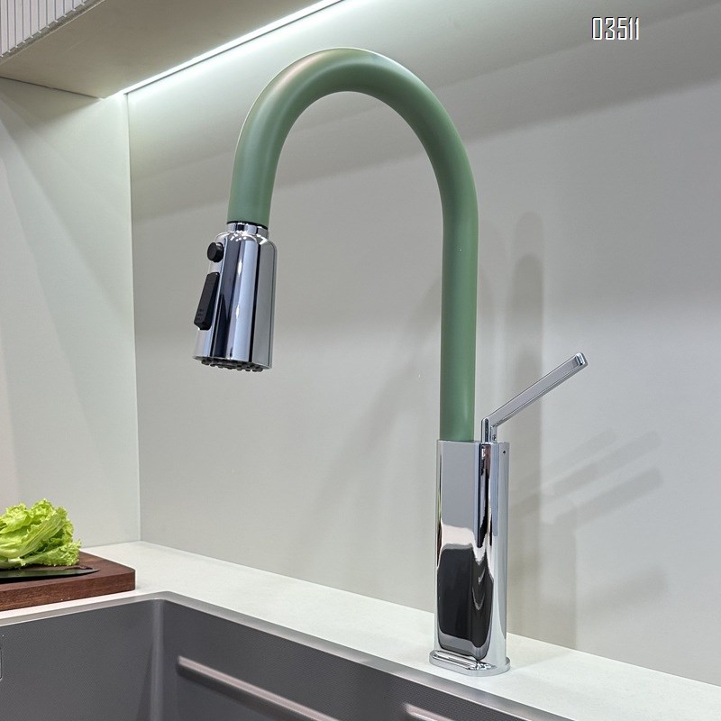 Stainless Steeel modern Kitchen sink water Best Faucets pull out Tap with cold and hot water for washing vegetables sink telescopic faucet