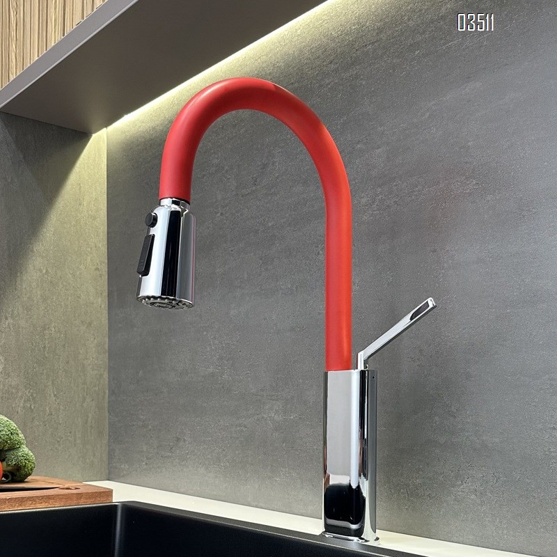 Stainless Steeel modern Kitchen sink water Best Faucets pull out Tap with cold and hot water for washing vegetables sink telescopic faucet