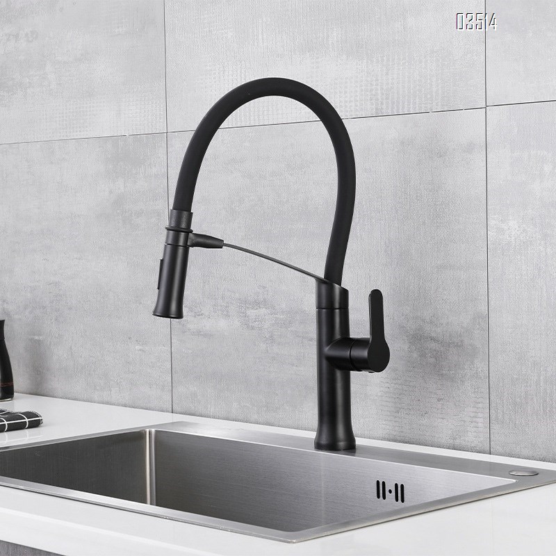 stainless steel kitchen cold and hot water faucet rotary sink Magnetic attraction suction bracket multi-directional faucet