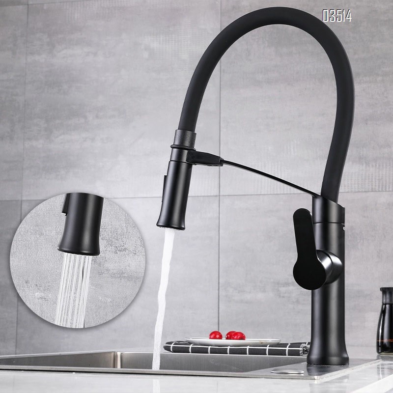 stainless steel kitchen cold and hot water faucet rotary sink Magnetic attraction suction bracket multi-directional faucet