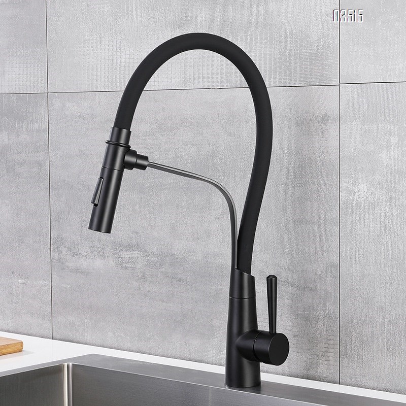 stainless steel kitchen cold and hot water faucet rotary sink Magnetic attraction suction bracket multi-directional faucet