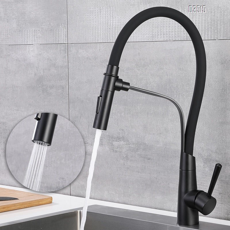 stainless steel kitchen cold and hot water faucet rotary sink Magnetic attraction suction bracket multi-directional faucet