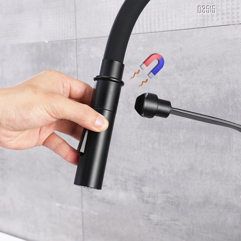 stainless steel kitchen cold and hot water faucet rotary sink Magnetic attraction suction bracket multi-directional faucet