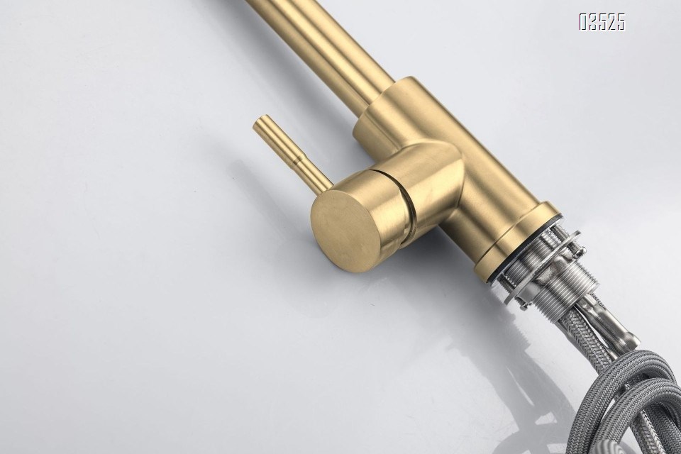 Kitchen Faucets with Pull Down Sprayer,  Stainless Steel, Single Handle Classic  Sink Faucet for Farmhouse Bar Laundry RV