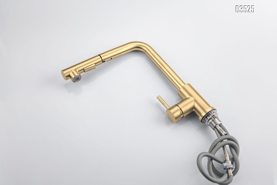 Kitchen Faucets with Pull Down Sprayer,  Stainless Steel, Single Handle Classic  Sink Faucet for Farmhouse Bar Laundry RV