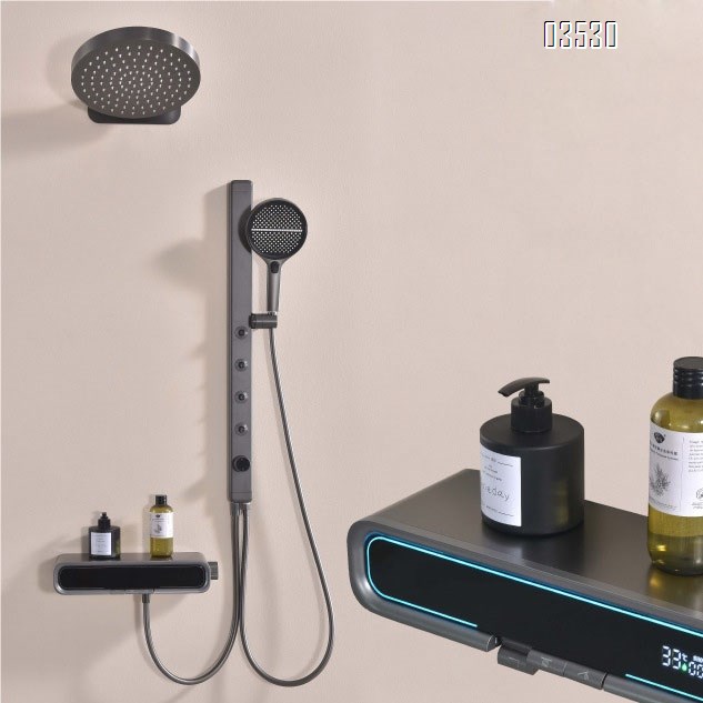 Shower Head Set Home Simple Storage Cold Hot Dual Opening Multi-functional Water Outlet Bathroom Faucet Spray Head