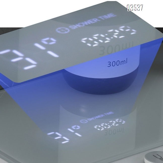 Brass Music key glowing starry sky shower head set with digital display and four functions for home use copper