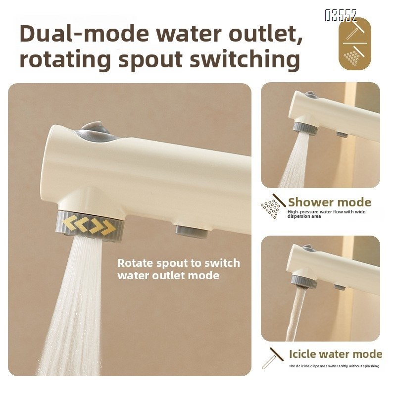 Multifunction 360° Rotating Extendable Kitchen Faucet Digital Led Temperature Display Faucet Bathroom Pull Out Basin Faucet