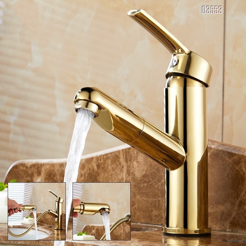 Single Handle   Sink Faucet Commercial Modern Design Sink Tap Low Arc Pull Out Wet Prep  Faucet for Kitchen Bathroom Basin Sink