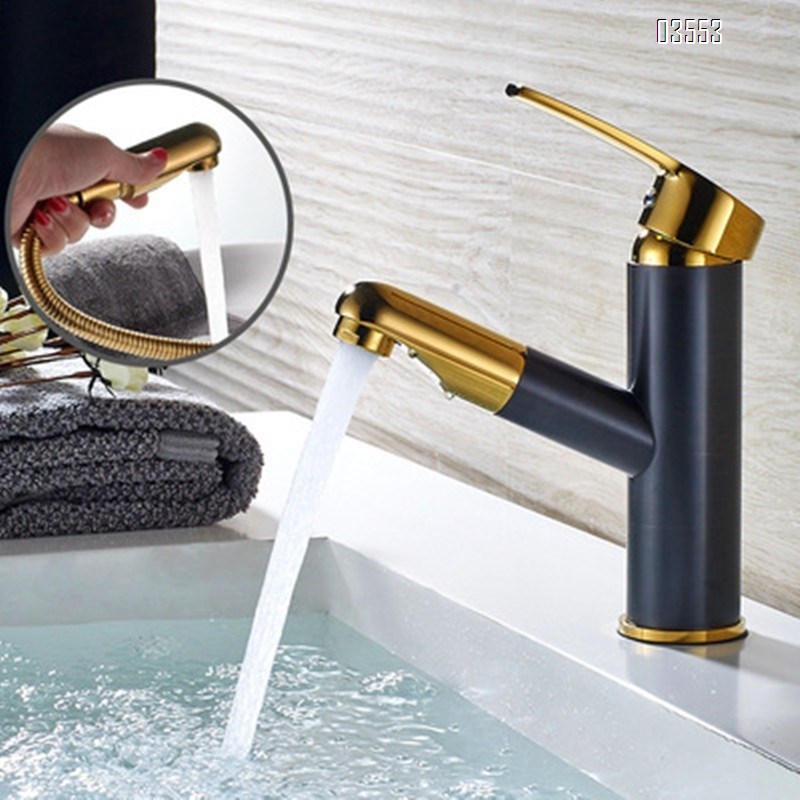 Single Handle   Sink Faucet Commercial Modern Design Sink Tap Low Arc Pull Out Wet Prep  Faucet for Kitchen Bathroom Basin Sink