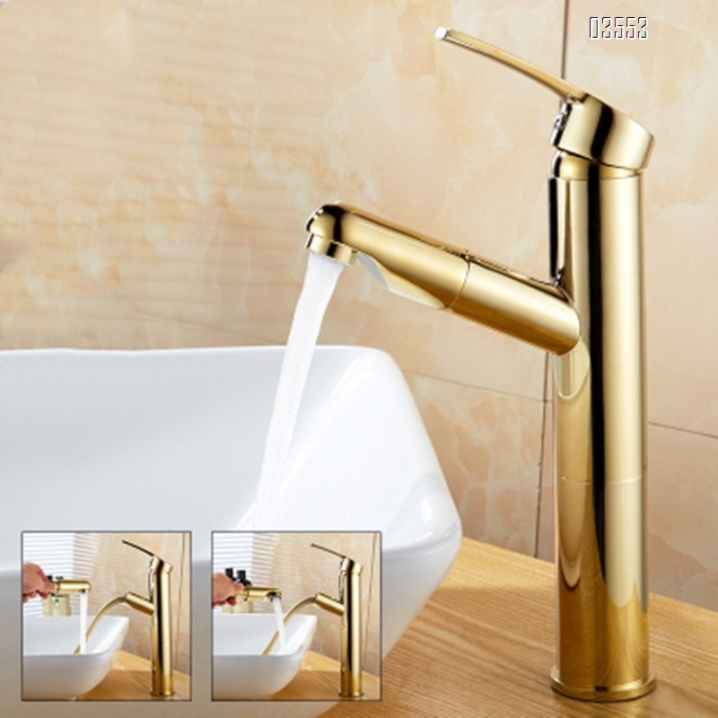 Single Handle   Sink Faucet Commercial Modern Design Sink Tap Low Arc Pull Out Wet Prep  Faucet for Kitchen Bathroom Basin Sink