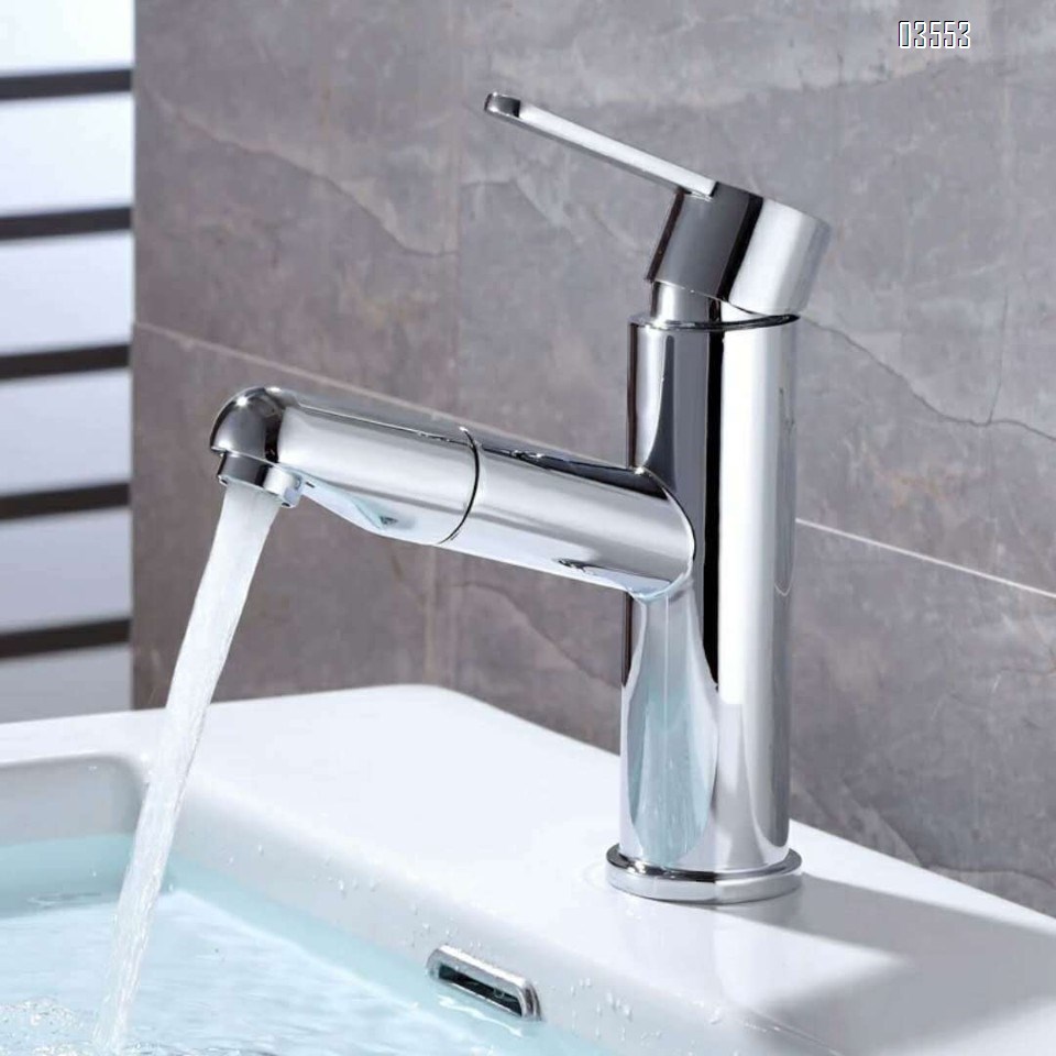 Single Handle   Sink Faucet Commercial Modern Design Sink Tap Low Arc Pull Out Wet Prep  Faucet for Kitchen Bathroom Basin Sink
