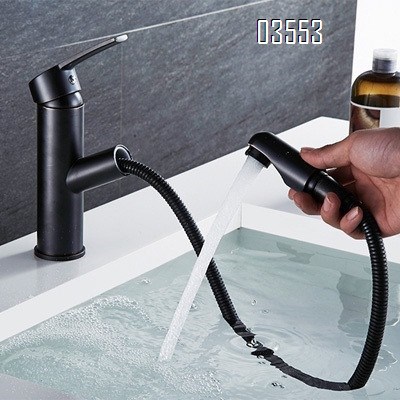 Single Handle   Sink Faucet Commercial Modern Design Sink Tap Low Arc Pull Out Wet Prep  Faucet for Kitchen Bathroom Basin Sink