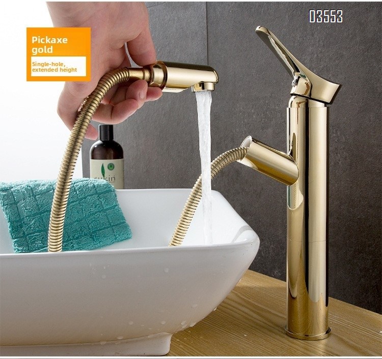 Single Handle   Sink Faucet Commercial Modern Design Sink Tap Low Arc Pull Out Wet Prep  Faucet for Kitchen Bathroom Basin Sink