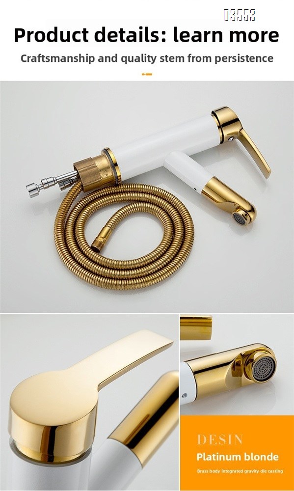 Single Handle   Sink Faucet Commercial Modern Design Sink Tap Low Arc Pull Out Wet Prep  Faucet for Kitchen Bathroom Basin Sink