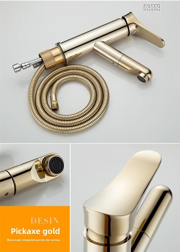 Single Handle   Sink Faucet Commercial Modern Design Sink Tap Low Arc Pull Out Wet Prep  Faucet for Kitchen Bathroom Basin Sink