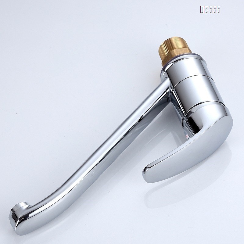 Modern Single Lever  Mixer Tap Long Neck with Single Handle and Ceramic Valve Core Brass Kitchen Faucet