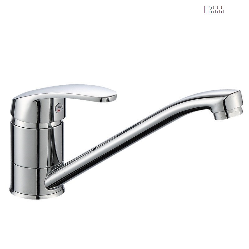Modern Single Lever  Mixer Tap Long Neck with Single Handle and Ceramic Valve Core Brass Kitchen Faucet
