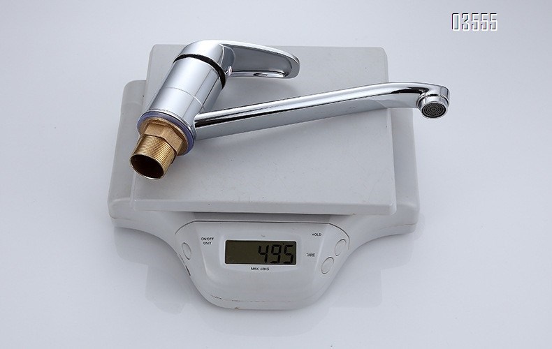 Modern Single Lever  Mixer Tap Long Neck with Single Handle and Ceramic Valve Core Brass Kitchen Faucet