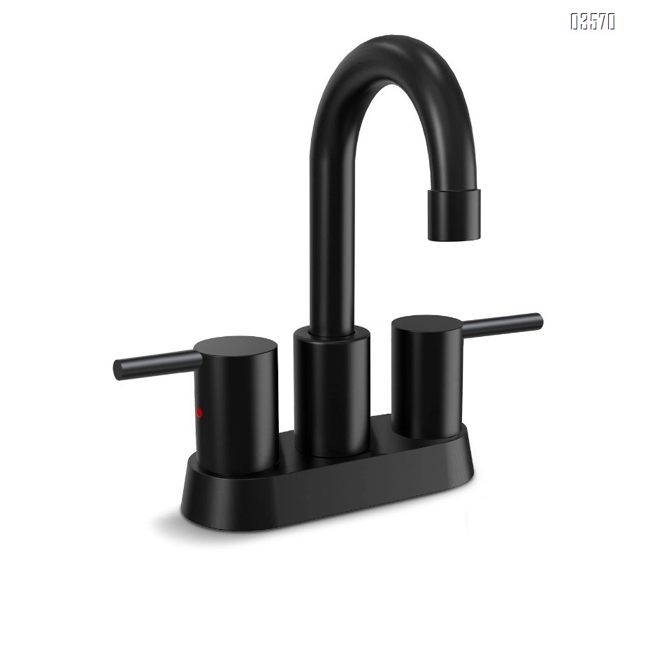 Modern Design High Arc Brushed Finish Kitchen Sink Faucet 2 Holes Kitchen Faucet with Side Sprayer