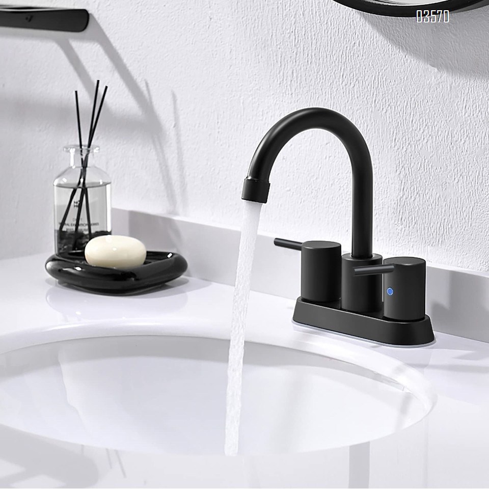 Modern Design High Arc Brushed Finish Kitchen Sink Faucet 2 Holes Kitchen Faucet with Side Sprayer