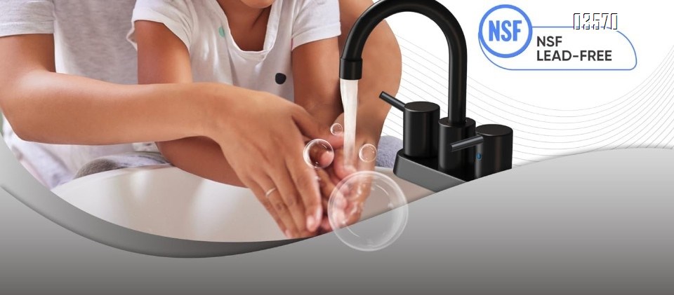 Modern Design High Arc Brushed Finish Kitchen Sink Faucet 2 Holes Kitchen Faucet with Side Sprayer