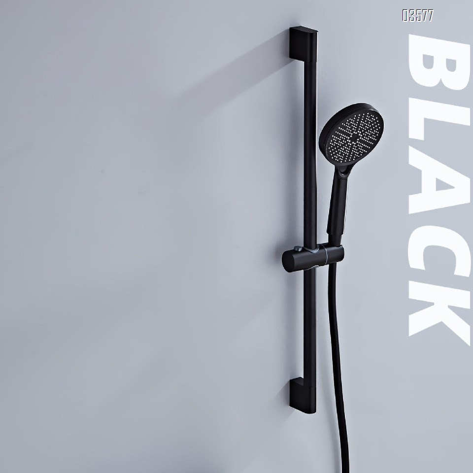 Gun Gray Shower Head Set for Home Use Hotel Bathroom Shower with Light Adjustable lift function