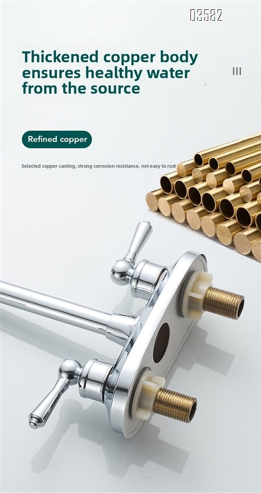 Dual Handle Stainless Steel Kitchen Faucet Sink Faucet Hot Cold Mixer Kitchen Faucet Deck Mounted Kitchen Taps